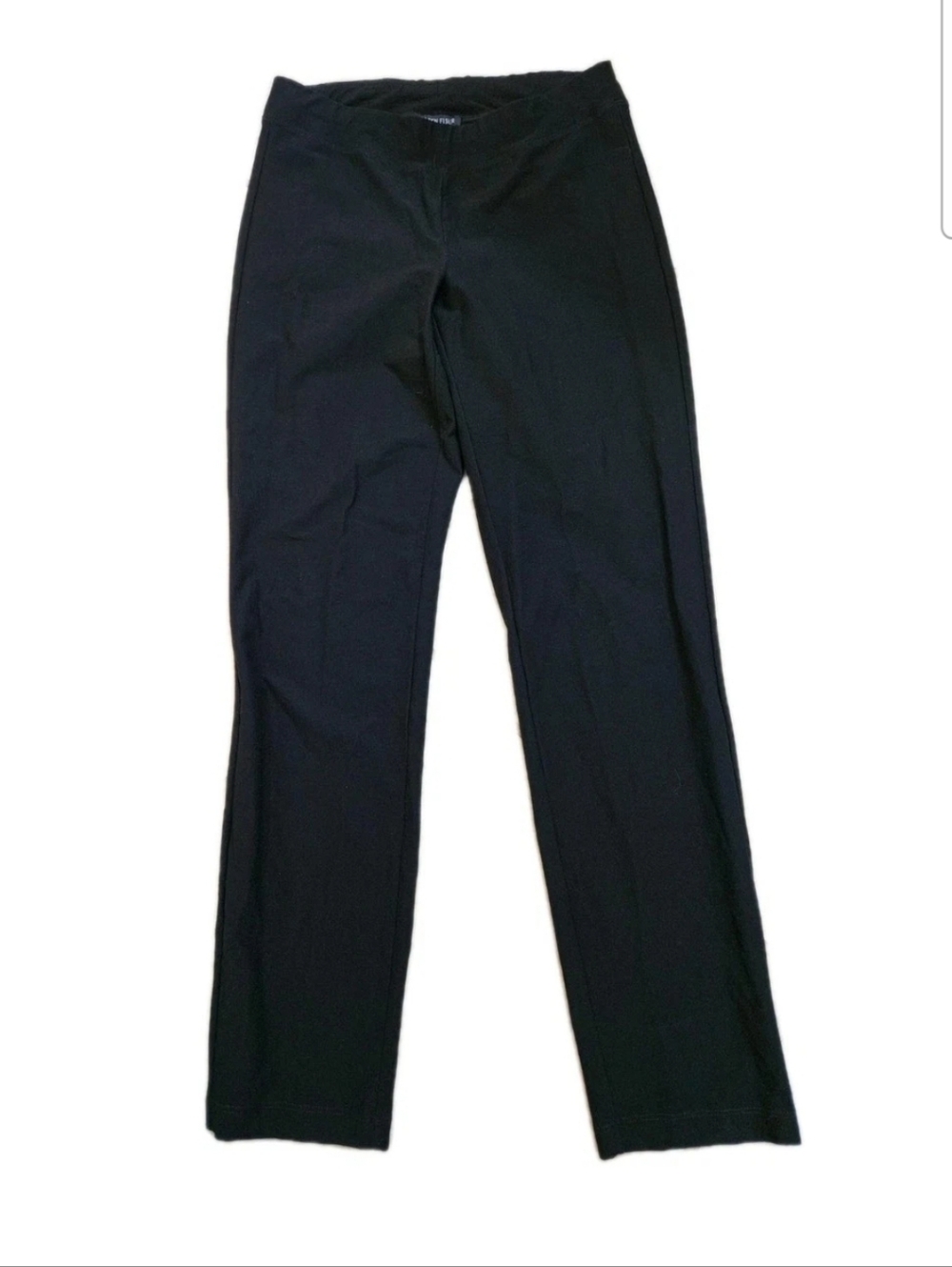 Eileen Fisher Women's Black Slim Straight Stretch Crepe Pants Size XXS USA